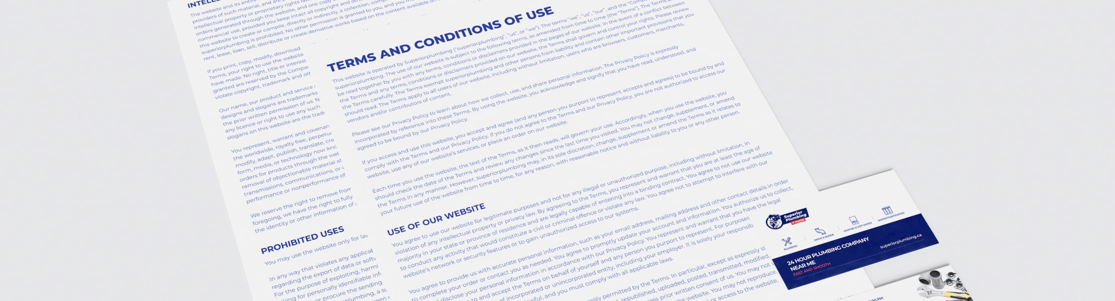 Terms and conditions of use