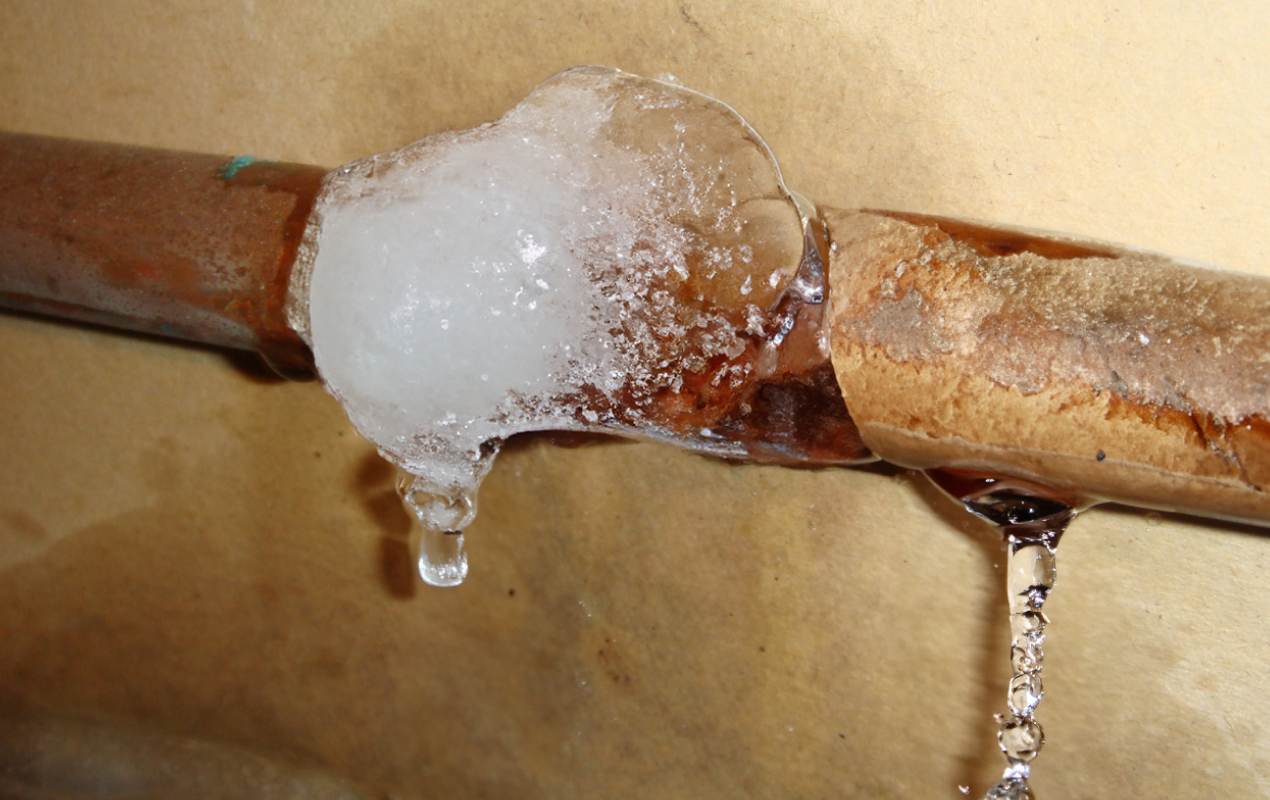 frozen pipes burst 