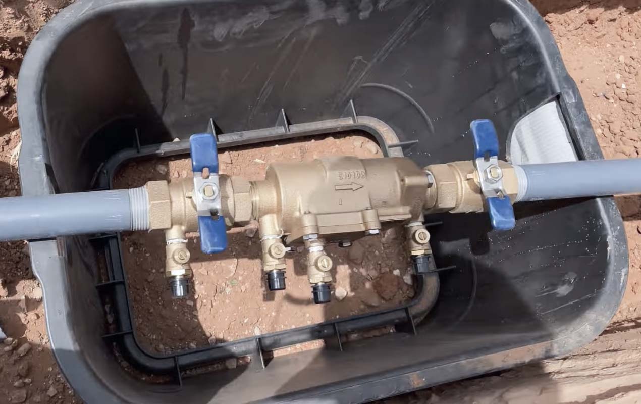 residential backflow preventer installation and testing