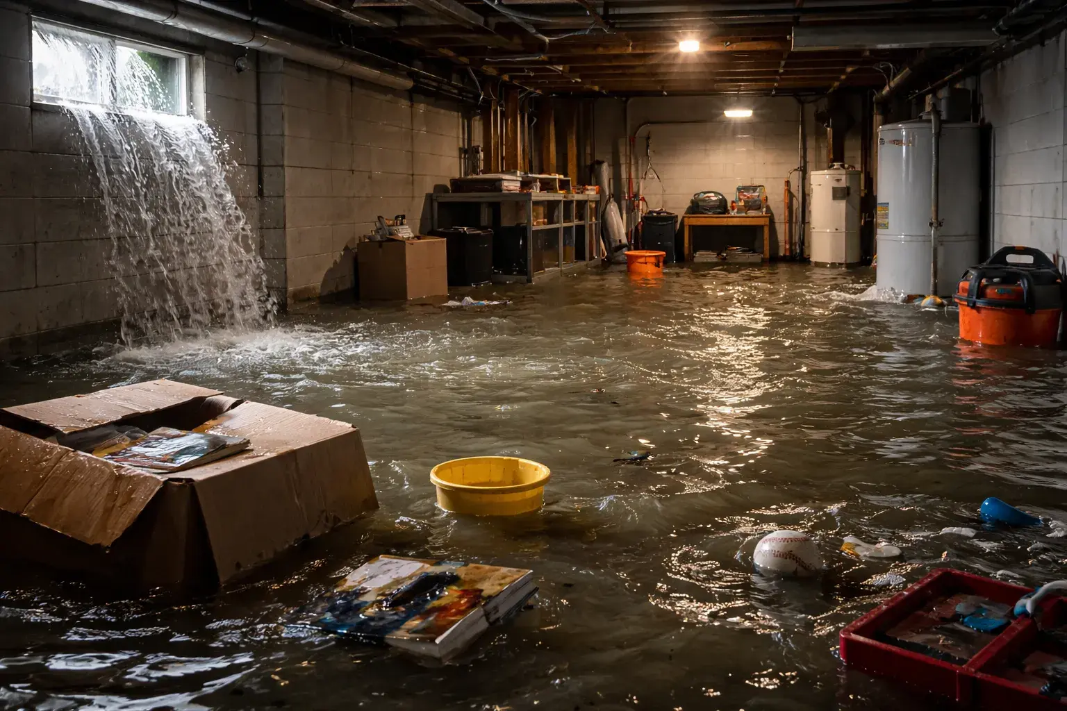 Basement leak repair