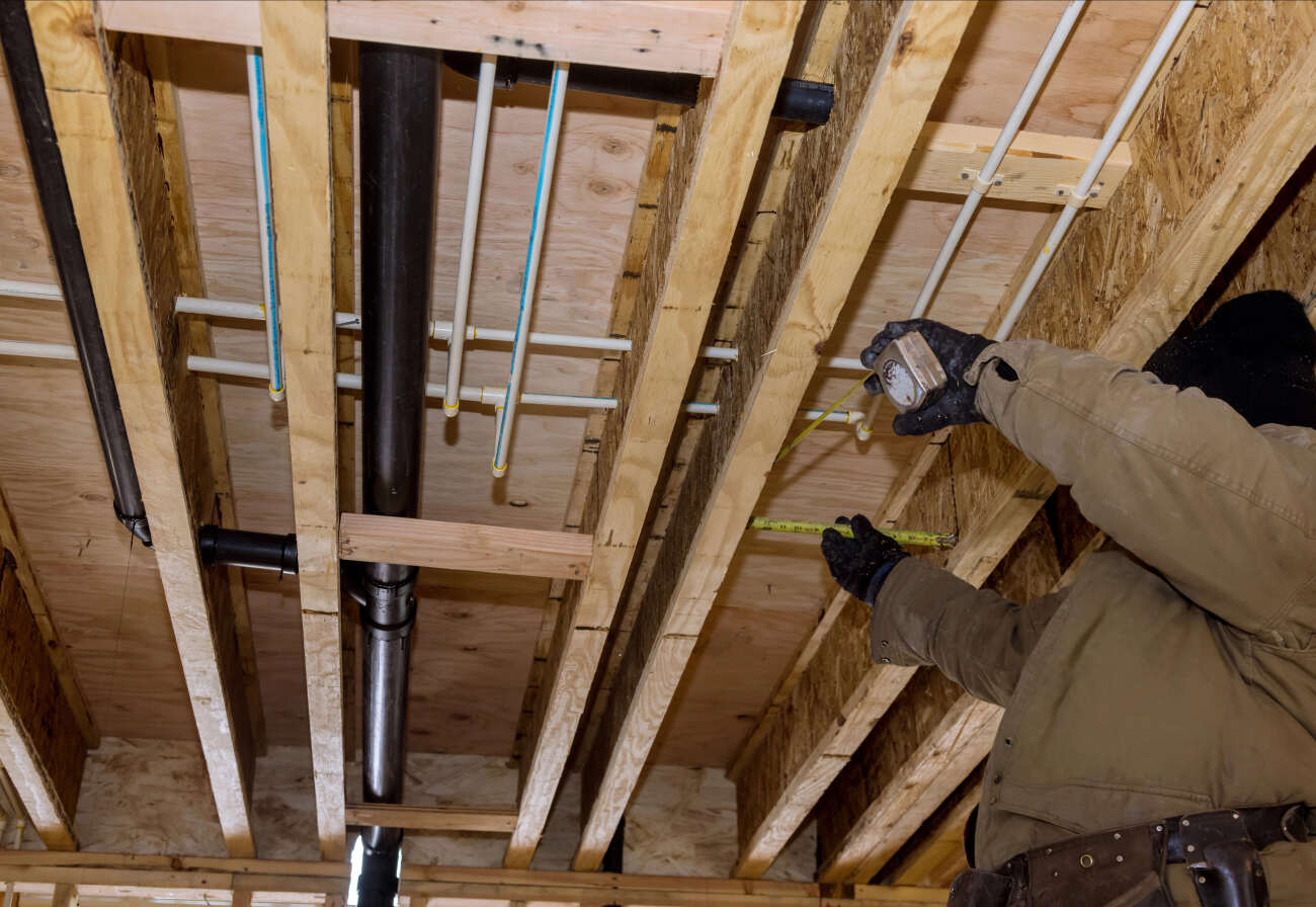 Professional plumbing rough-in installation for your project
