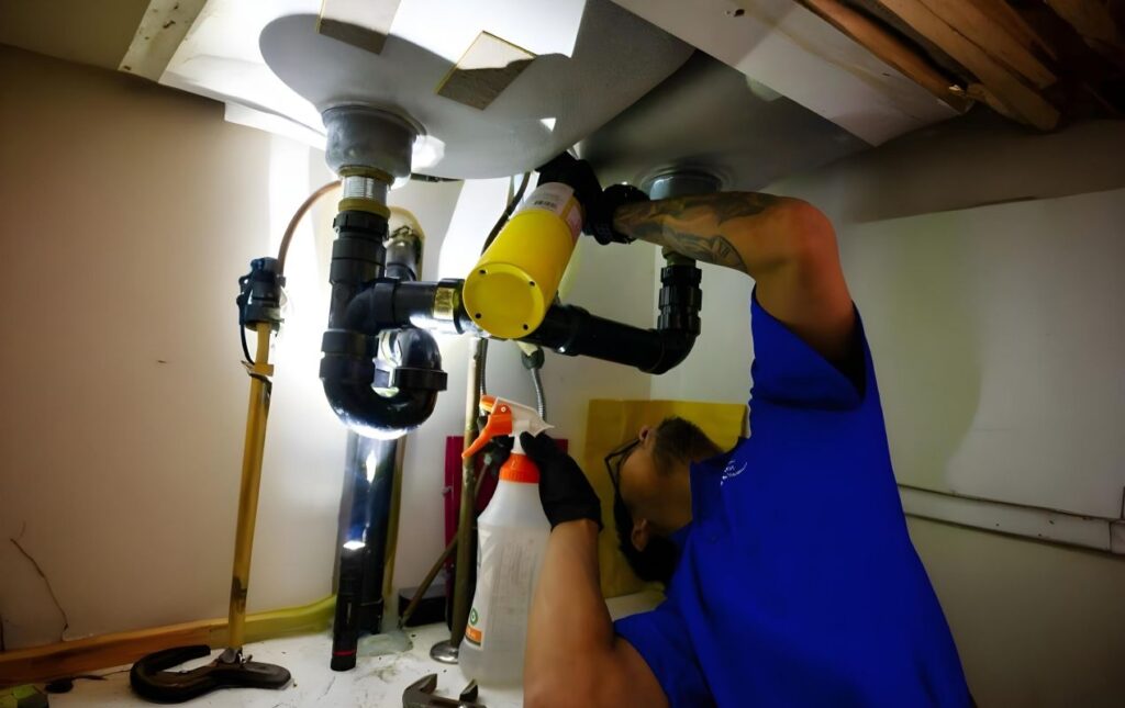 Under-sink plumbing repair and Drain Cleaning local performed by a Superior Plumbing & Heating pro.