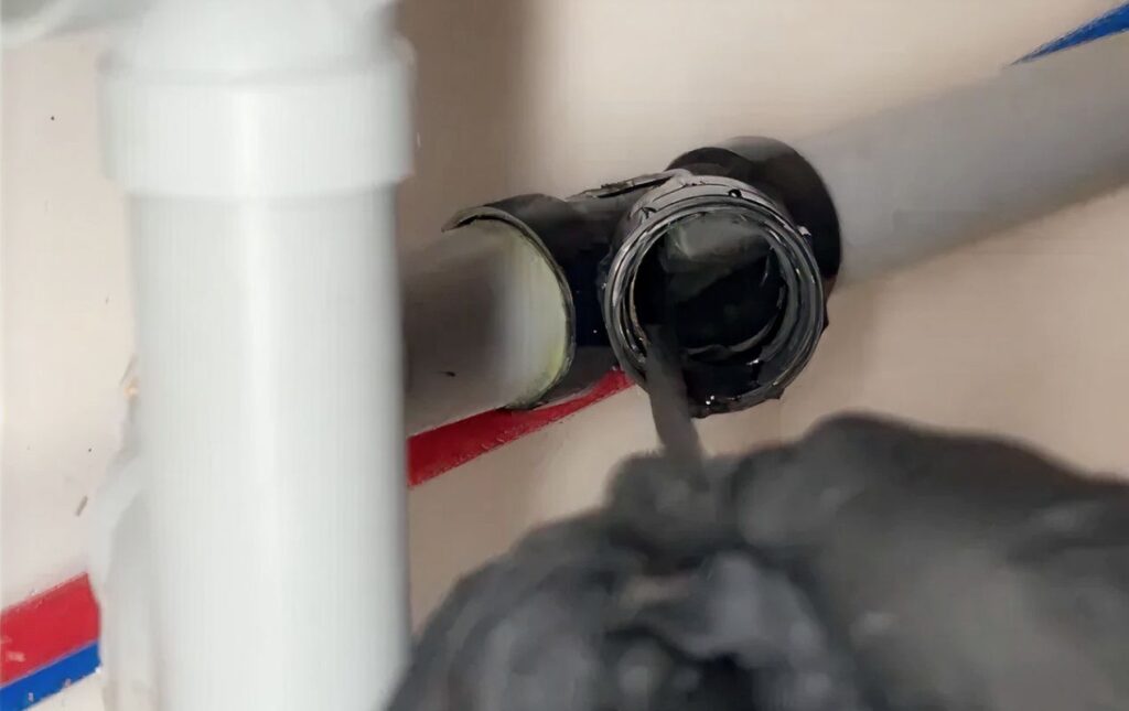 Close up pipe check for Drain Cleaning local by Superior Plumbing & Heating experts.