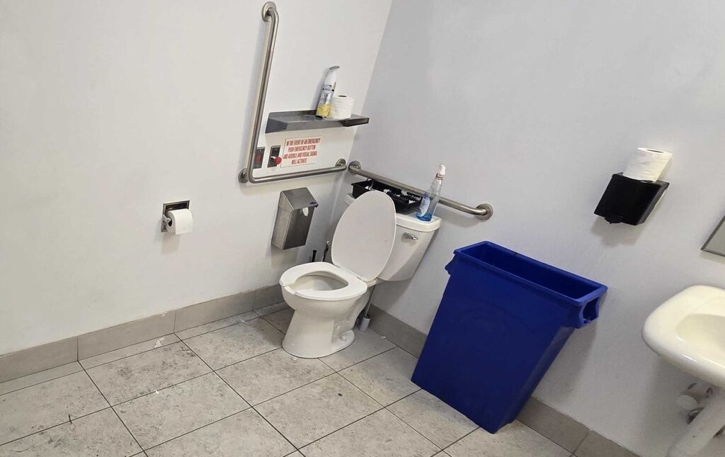 Completed clogged toilet repair by Superior Plumbing & Heating, restoring proper drainage and clean restroom conditions