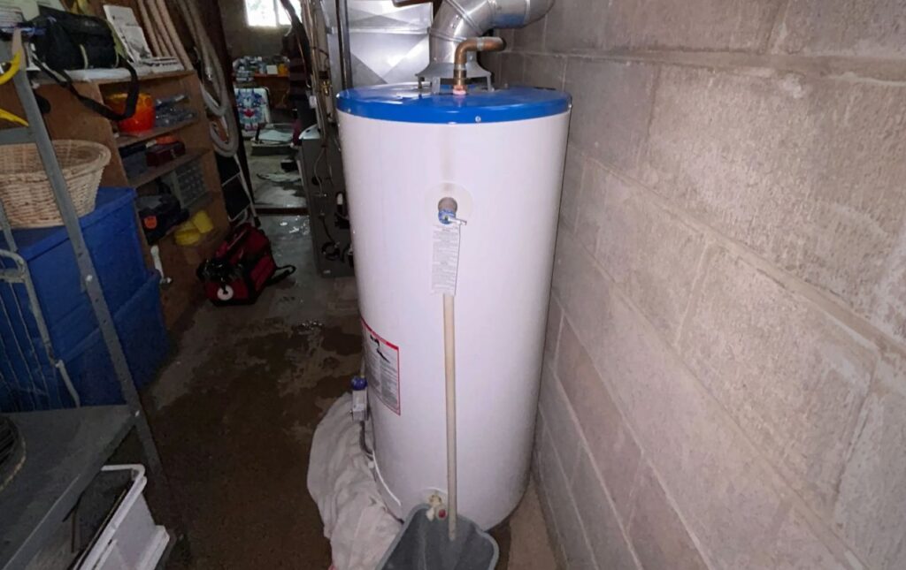 Superior Plumbing & Heating: Expert repair of a gas tankless water heater with visible heat exchanger and control board