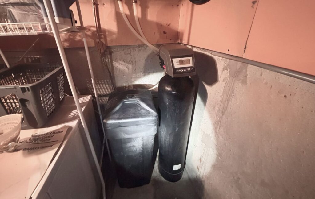 Superior Plumbing & Heating expert Water Softener Repair of a black two-tank system with a digital control head