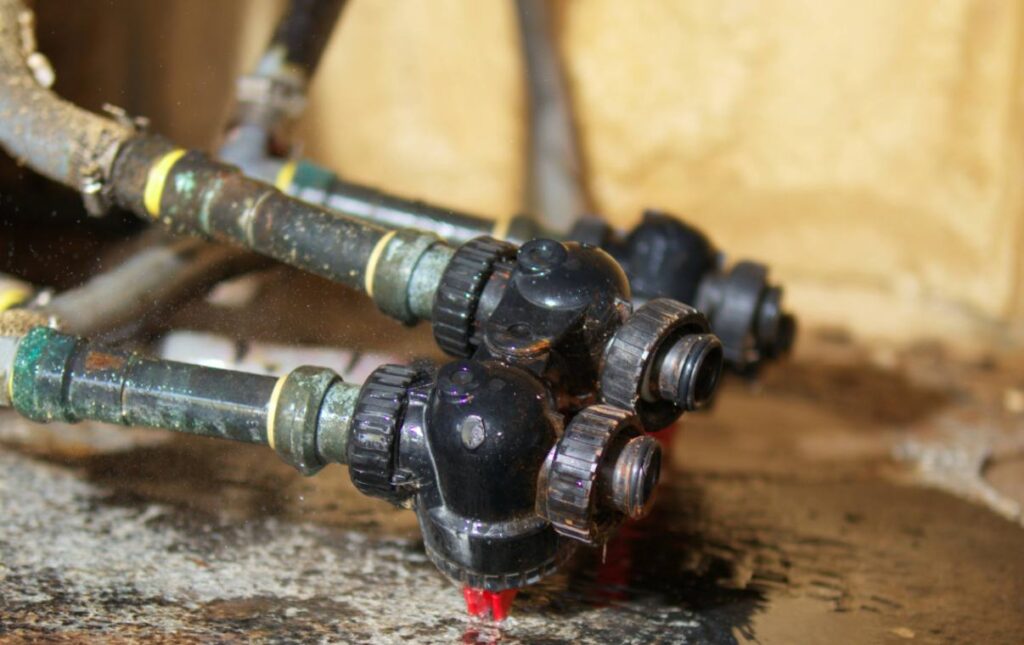Manifold valve service during Well pump repair local by Superior Plumbing & Heating.