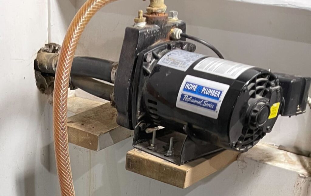 Jet pump motor service during well pump repair local by Superior Plumbing & Heating