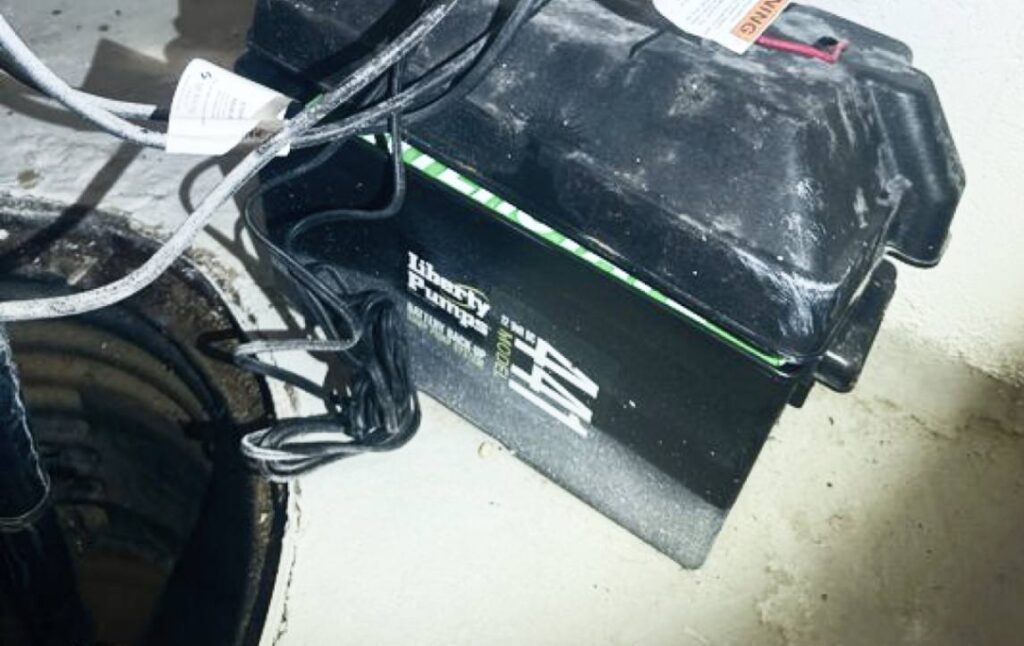 Liberty Pumps battery backup maintenance for sump pump repair local by Superior Plumbing & Heating.