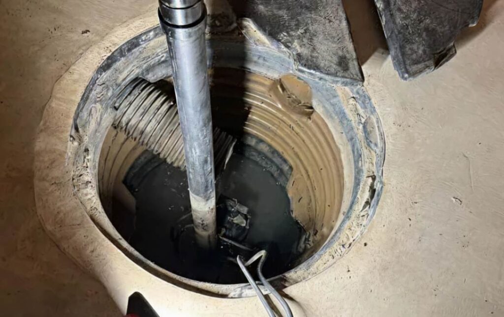 Final system performance check after sump pump repair local by Superior Plumbing & Heating.