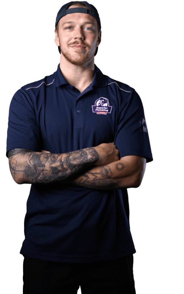 Dedicated superior plumbing hvac technician plumber employed by Superior Plumbing & Heating