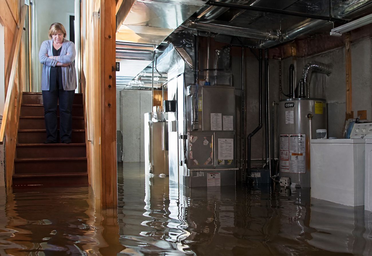 flooded basement