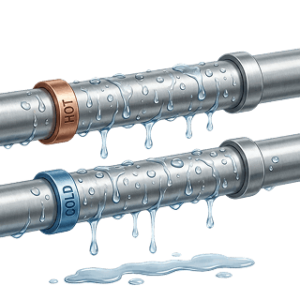 Condensation on pipes