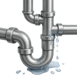 Small plumbing joint leak