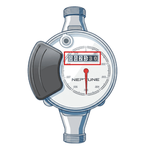 Incorrect water meter reading