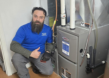 experienced technician providing furnace repair services in Waterdown
