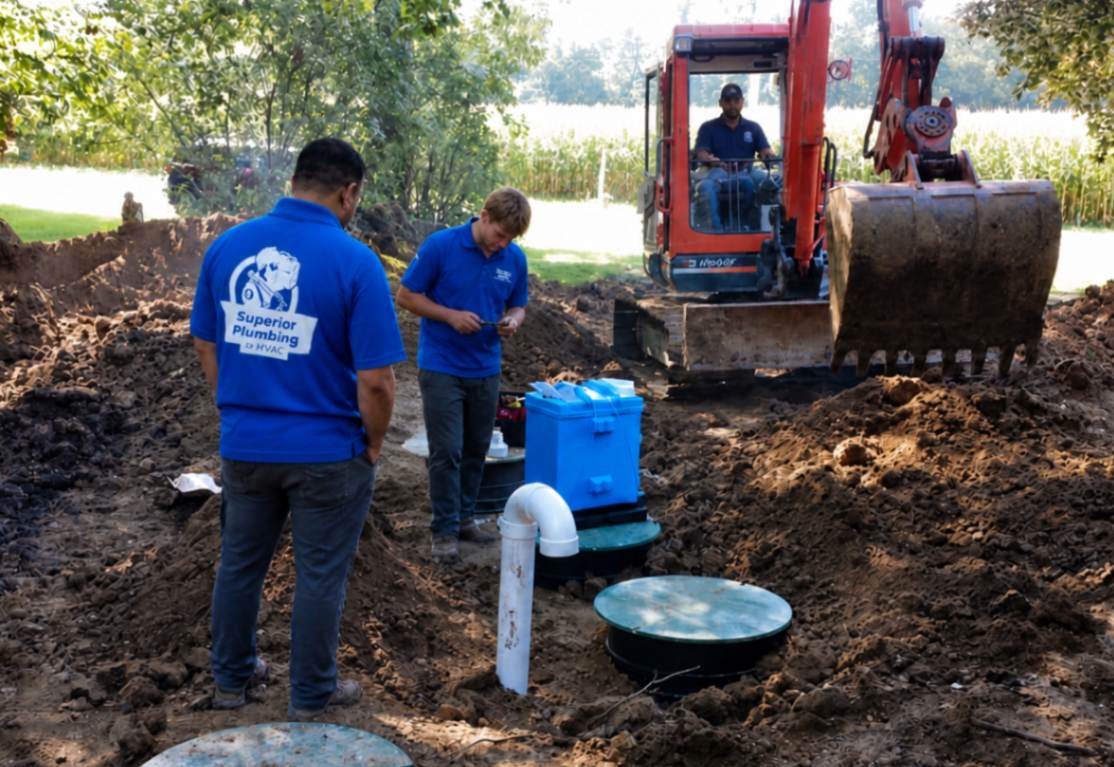 replacing an old septic tank in Guelph