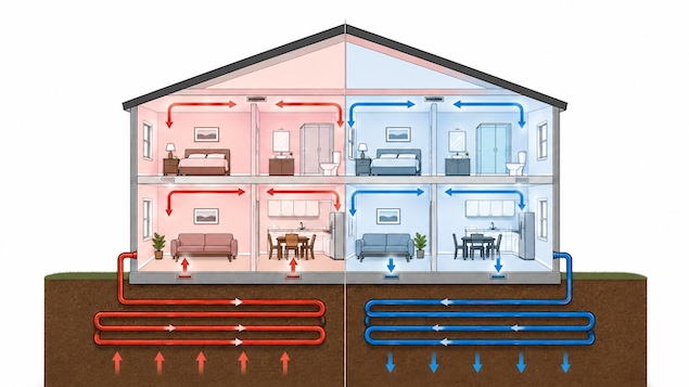 Cooling and heating system