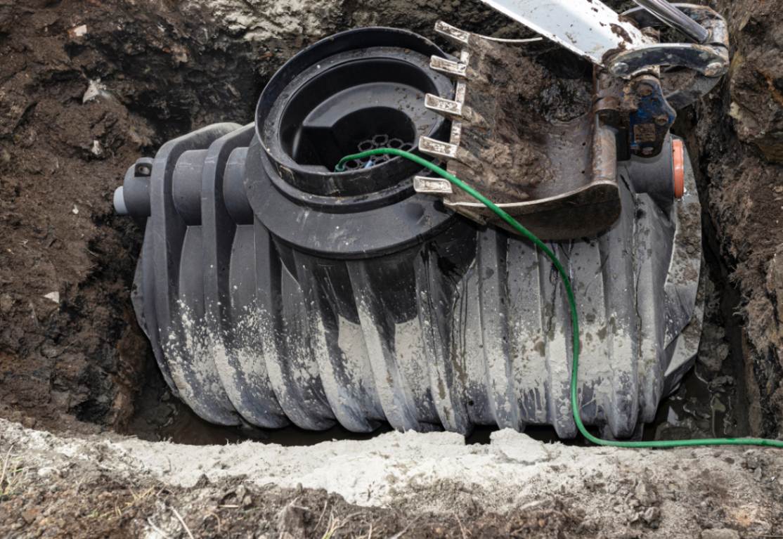 replacing an old septic tank in Waterloo