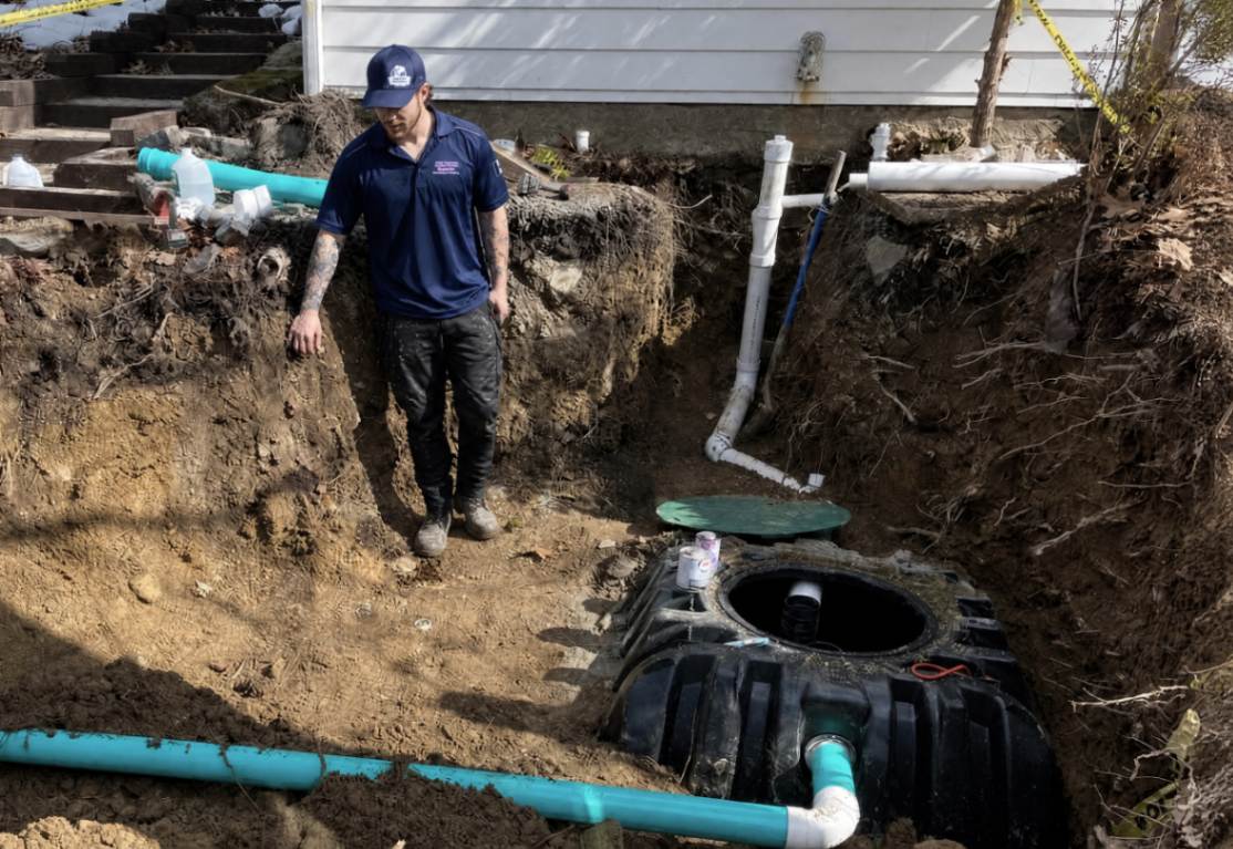 replacing an old septic tank in Kingston