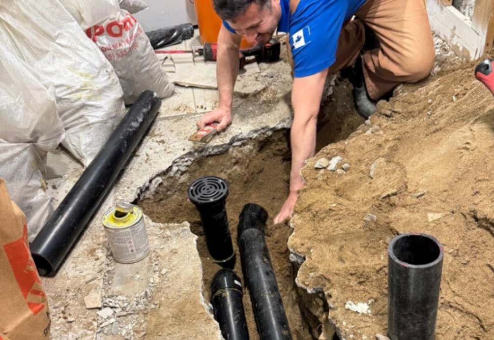 sewer drain pipe installation Bowmanville