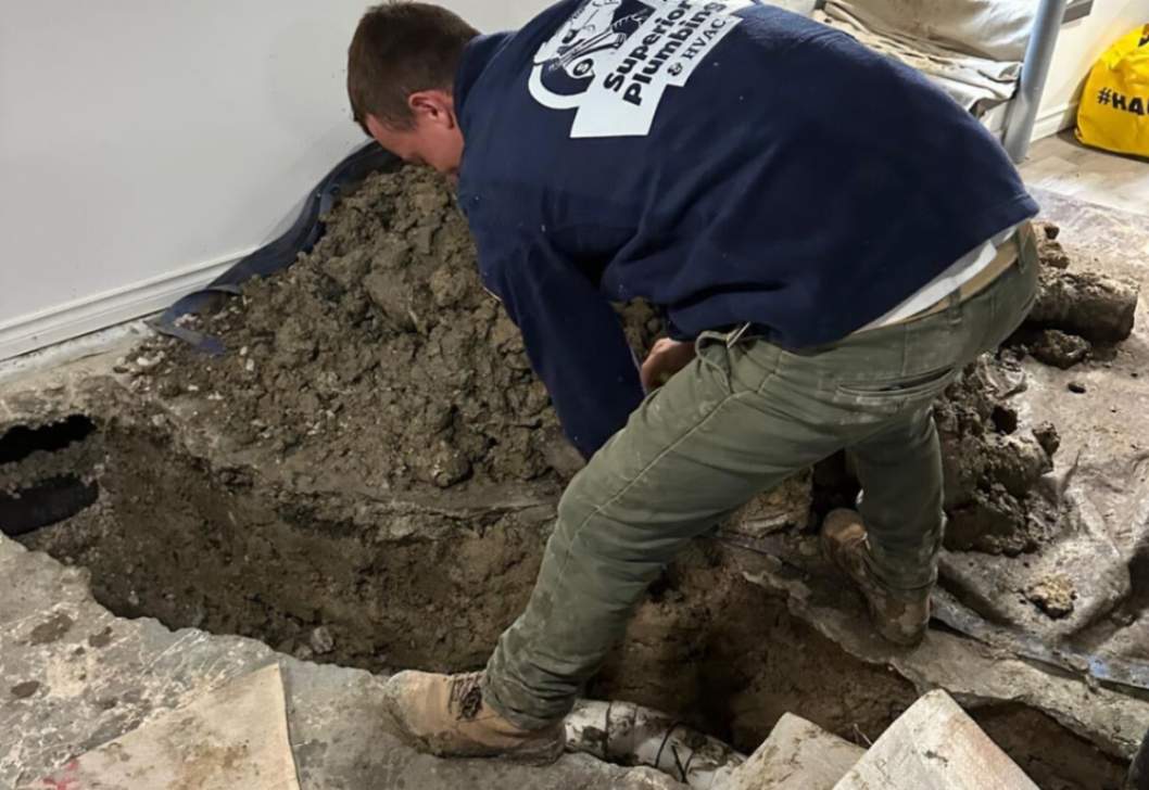 sewer drain pipe installation Georgetown