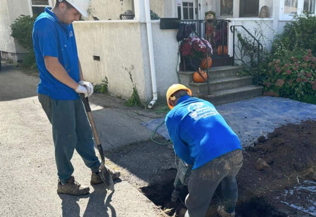 sewer drain pipe installation Caledon