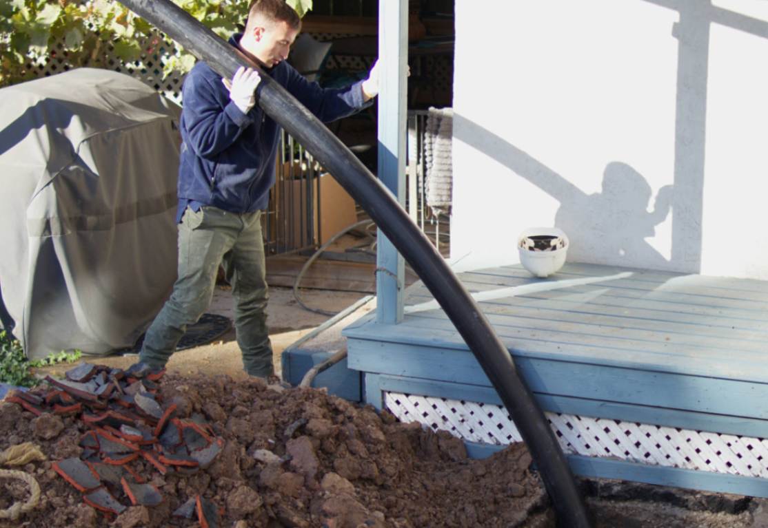 sewer drain pipe installation Kitchener