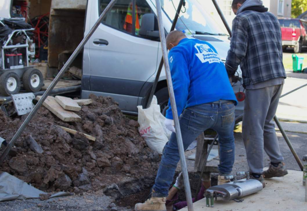 sewer drain pipe installation Markham