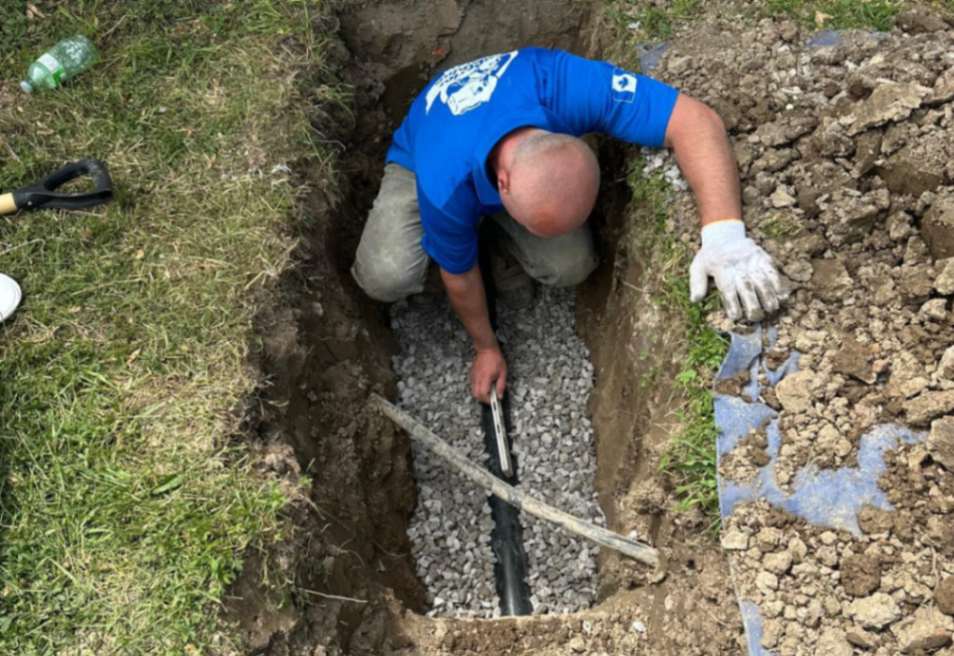 sewer drain pipe installation Waterloo
