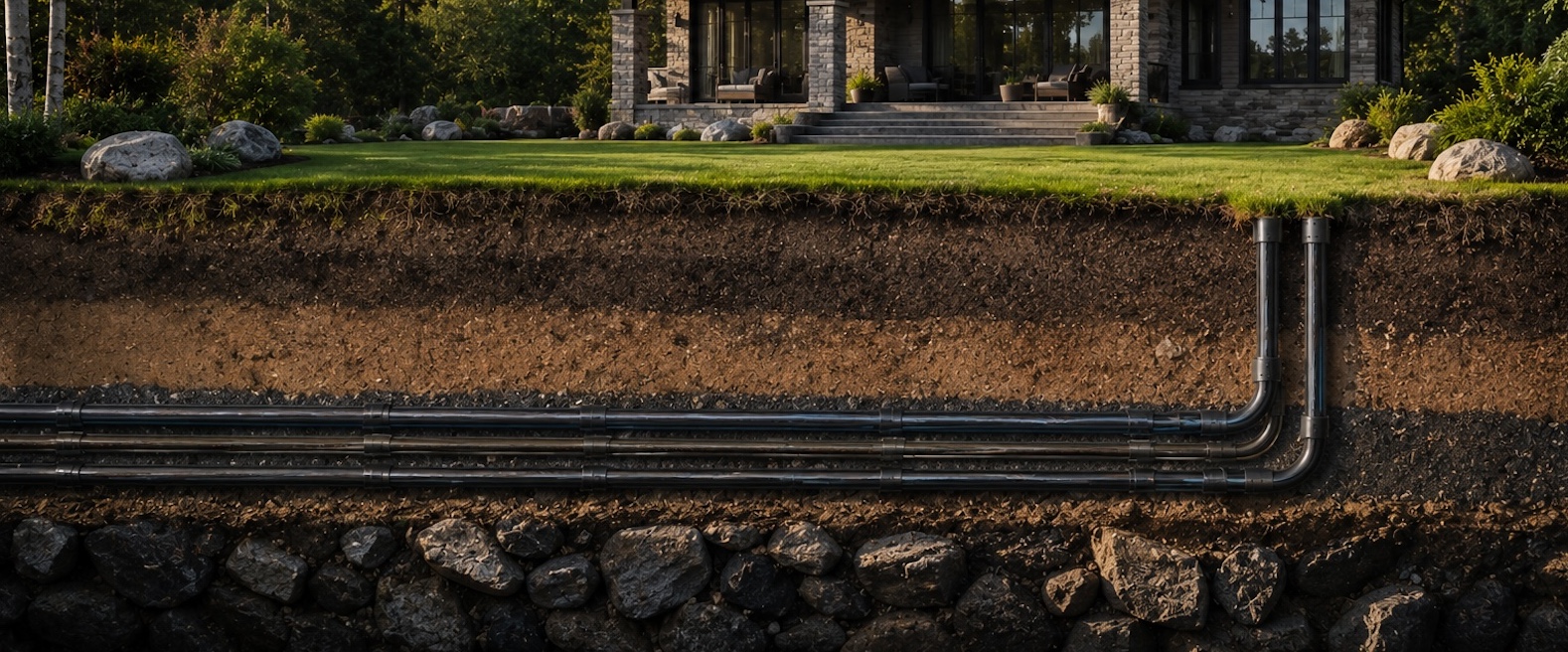 Geothermal heating and cooling system