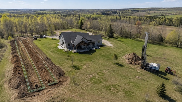 Geothermal system installation