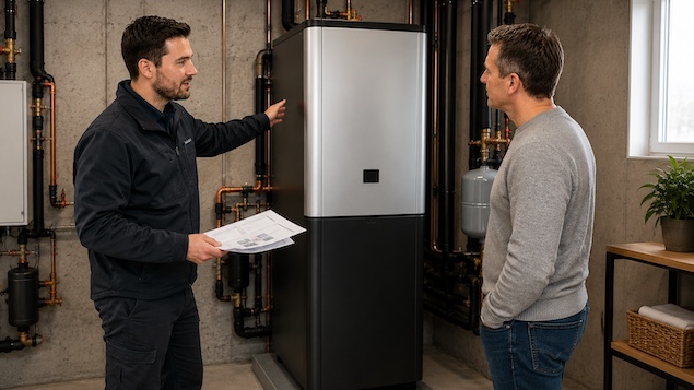 Heat pump technician
