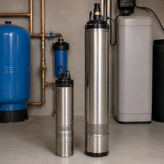 submersible well pump size comparison