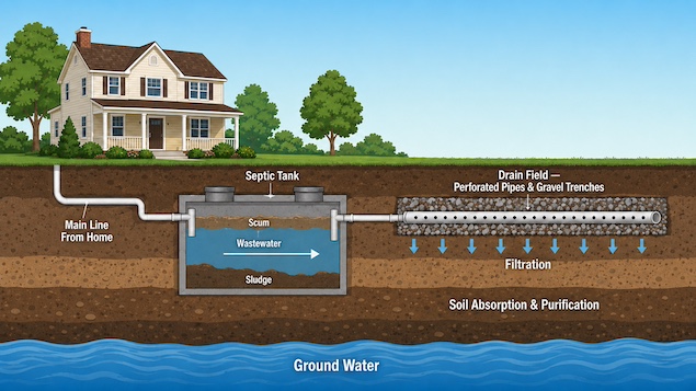 Conventional septic system 