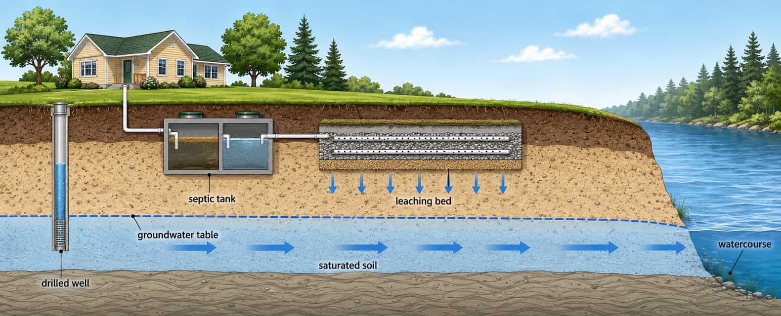 septic system leach field